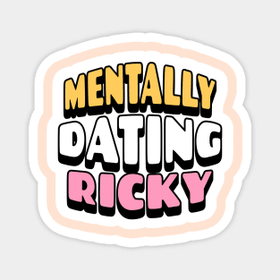 Zero base one zb1 mentally dating ricky typography zerose kpop | Morcaworks Magnet