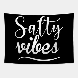 Salty Vibes. Fun, Surf, Summer, Sand, Beach Design Tapestry