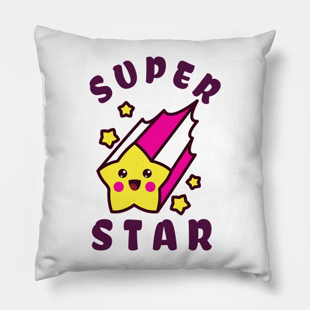 Super Star! Pillow by Toni Tees