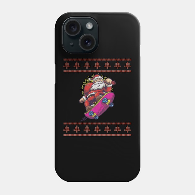 Ugly Christmas Santa Claus Phone Case by Shiva121