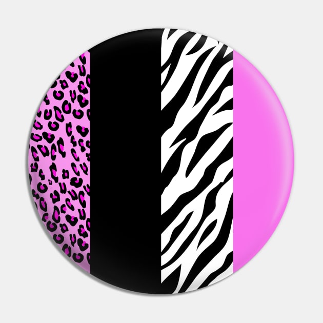 Leopard Print, Zebra Print, Animal Print, Pink Pin by Jelena Dunčević