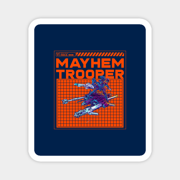 MAYHEM TROOPER Magnet by AladdinHub