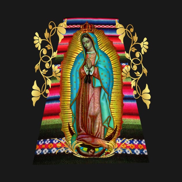 Our Lady of Guadalupe Virgin Mary Zarape 08 by hispanicworld