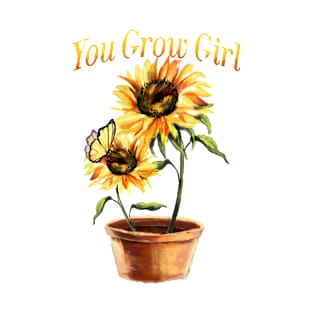 Sunflower, Love, Motivation, Quote, Flower T-Shirt