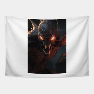 Dark Fantasy Demon Tapestry