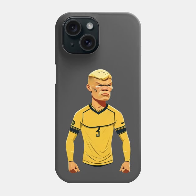 Caricature of Haaland Phone Case by HarlinDesign
