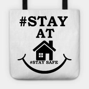 stay at home stay safe Tote