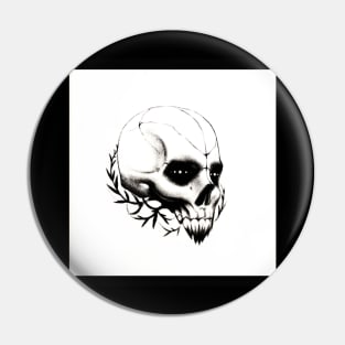 basketball skull Pin