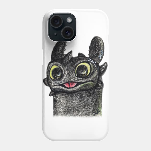 Dragon Toothless Phone Case by Pendientera