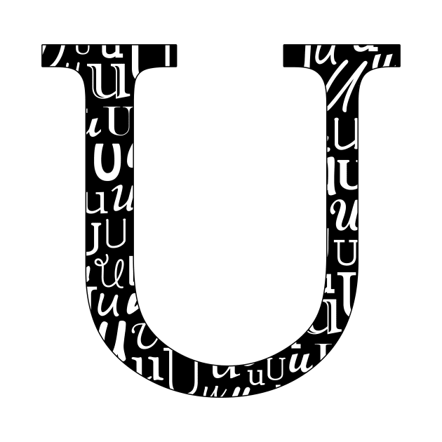 U Filled - Typography by gillianembers