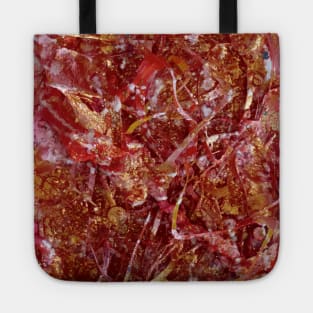 Pink Gold Sculpture Painting Tote