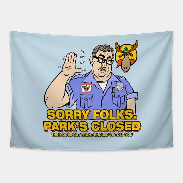 Sorry Folks. Park's Closed Tapestry by rossradiation