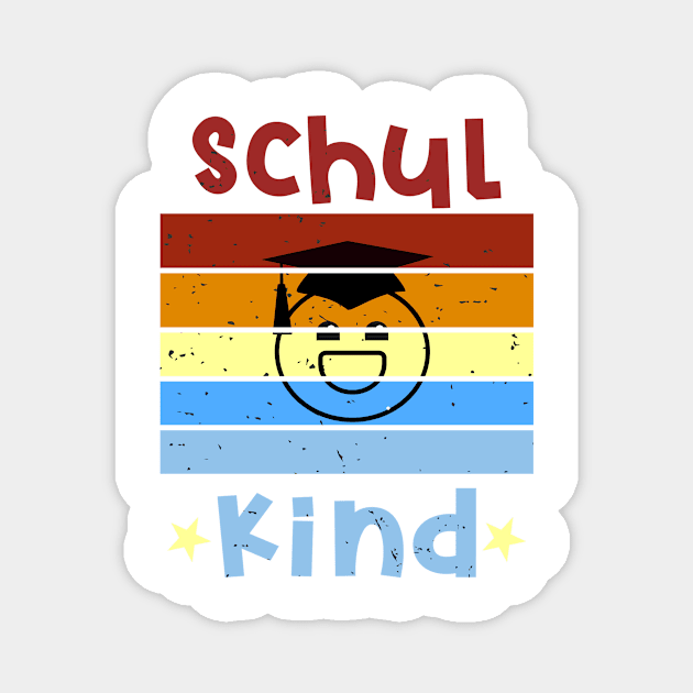 Schulkind 1. Klasse Smile Schulbeginn T shirt Magnet by chilla09