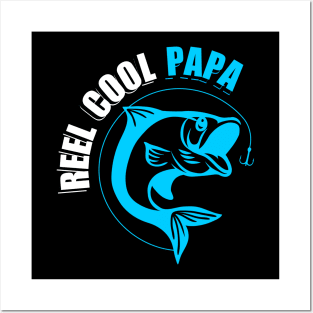 Reel Badass Papa - Fishing Papa - Posters and Art Prints