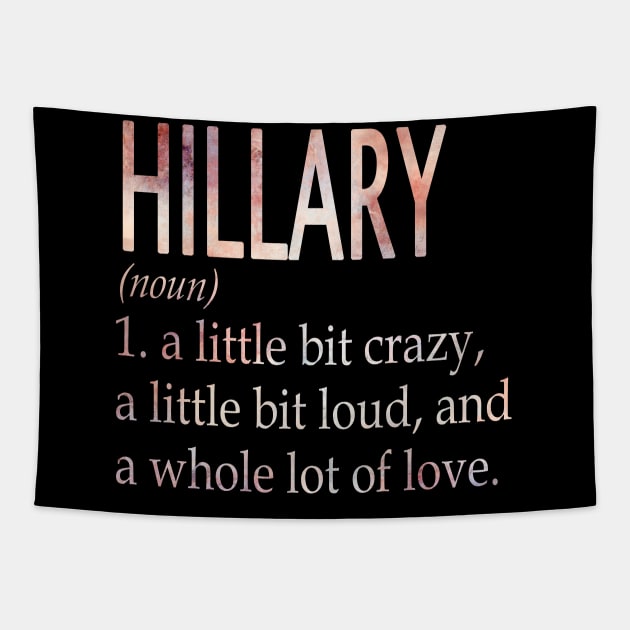 Hillary Girl Name Definition Tapestry by ThanhNga