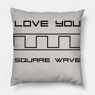 Love You Square Wave Synthesizer Pillow