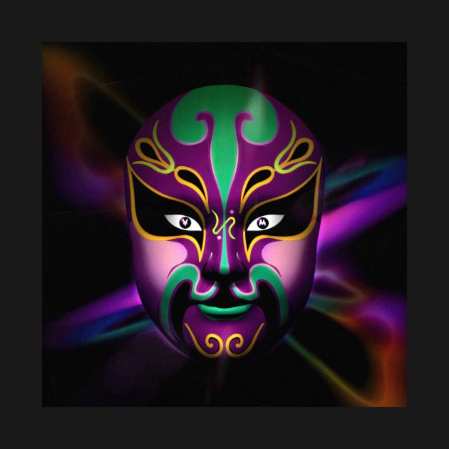 Chinese Opera Mask EVA-01 V2 by Yellowmenace