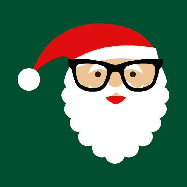 Nerd/Hipster Santa by FangirlFuel