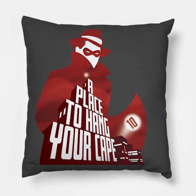 AP2HYC 10 Year Anniversary Logo Pillow by A Place To Hang Your Cape