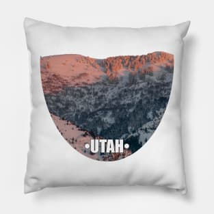 Utah Mountain Sillouette Pillow