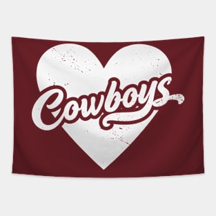 Vintage Cowboys School Spirit // High School Football Mascot // Go Cowboys Tapestry