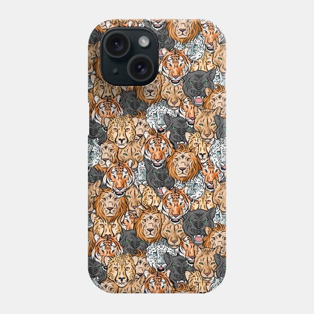 The Big Cats Phone Case by kascreativity