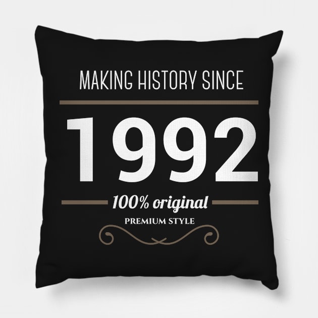 Making history since 1992 Pillow by JJFarquitectos