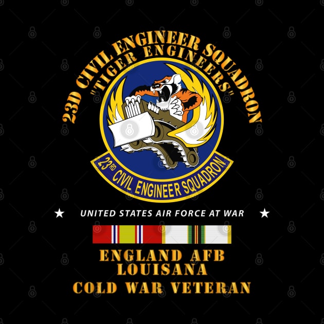 23d Civil Engineer Squadron - Tiger Engineers - England AFB  w COLD SVC by twix123844