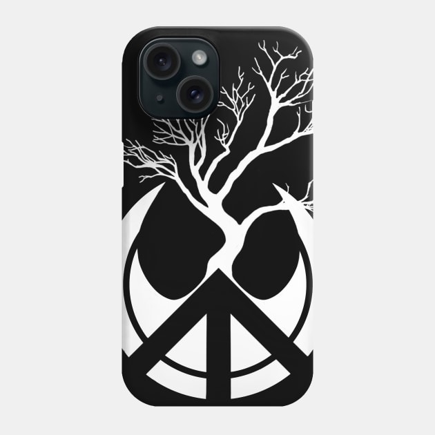 Art of Peace Gallery logo in white Phone Case by ArtofPeaceGallery