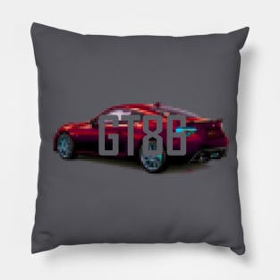 GT86 PIXEL RED Pillow