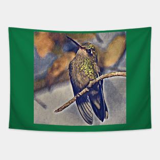 Broad-Billed Hummingbird Tapestry