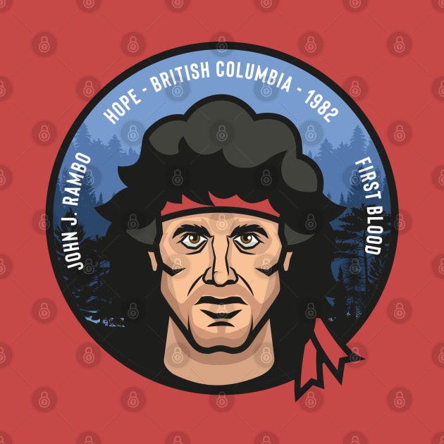 First blood badge - John J. Rambo by Playground