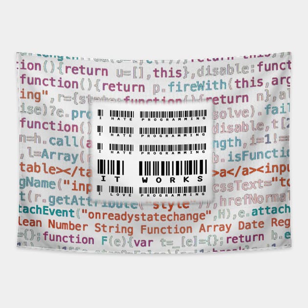 Coder Coding Humour, Tapestry by FasBytes