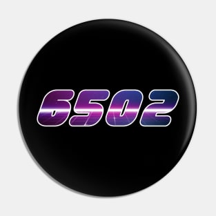 6502 Vaporwave Pin