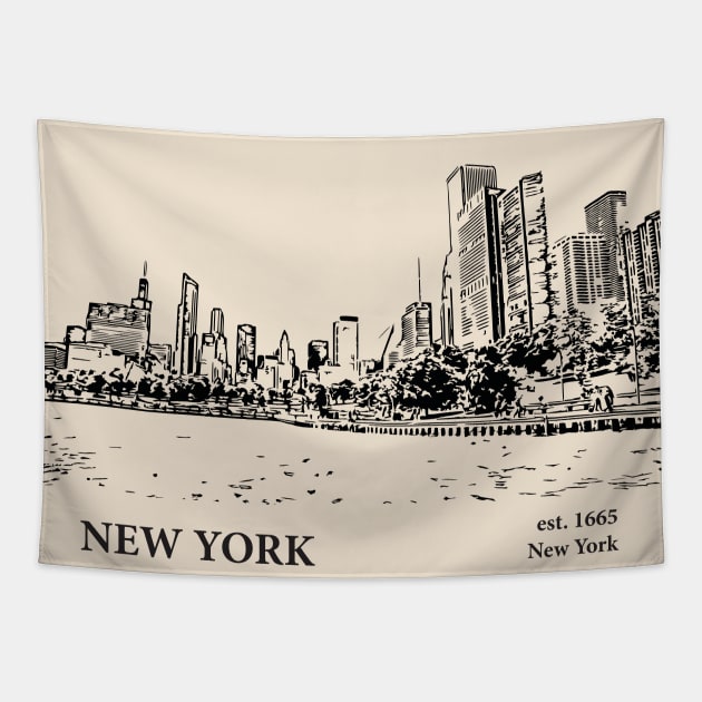 New York - New York Tapestry by Lakeric