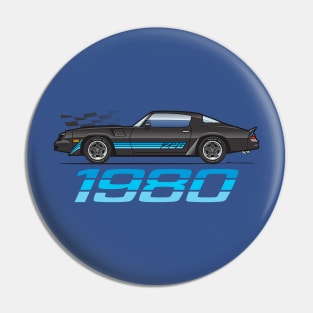 Black and Blue Pin