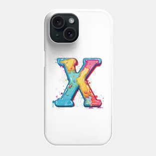 letter X cartoon art v2 Phone Case