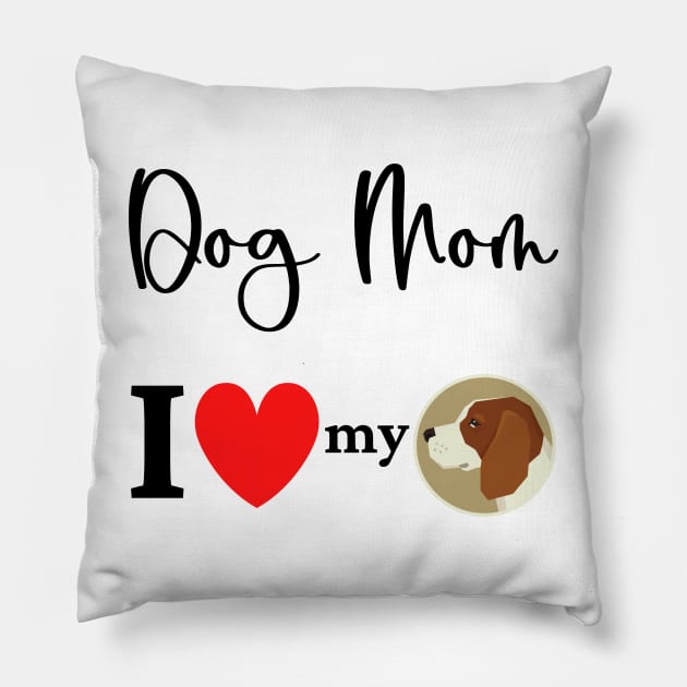 Dog Mom - I love my Beagle 2 Pillow by onepony