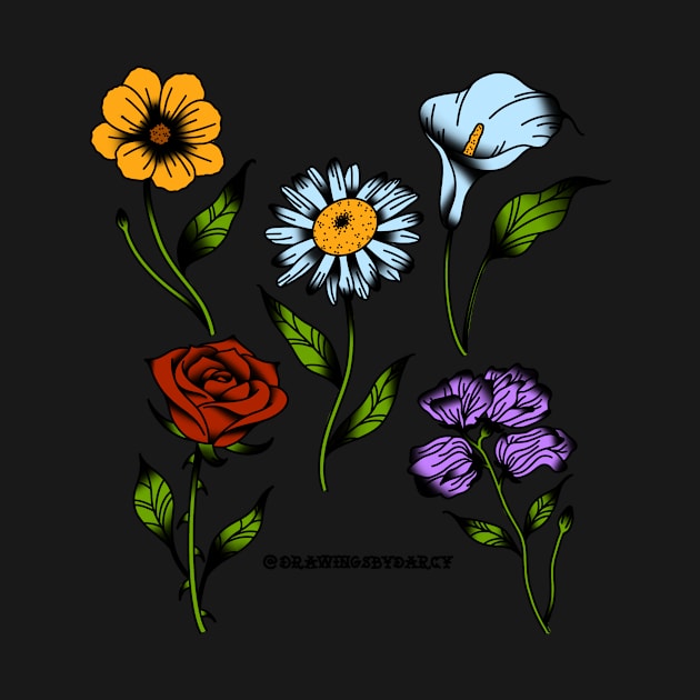 Flower Pack by drawingsbydarcy