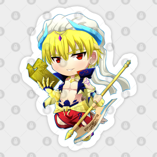 Get Wallpaper Fgo Caster Gilgamesh Fate Grand Order Sticker Teepublic For Free
