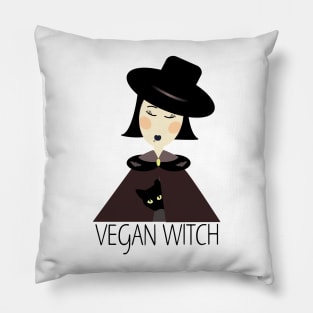 vegan witch Pillow