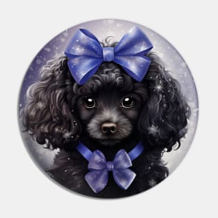 Bowy Poodle Pin