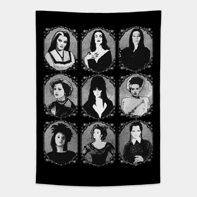 Icons of Gothic - Mistresses of the Dark! Tapestry by Hiraeth Tees