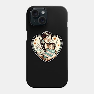 Vintage Motherhood Love Heart Symbol of Maternal Affection Phone Case