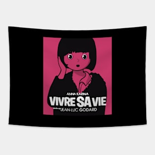 My Life to Live - French Nouvelle Vague poster Tapestry