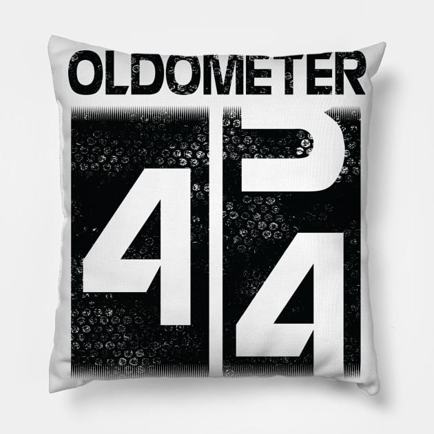 Oldometer Happy Birthday 44 Years Old Was Born In 1976 To Me You Papa Dad Mom Brother Son Husband Pillow by Cowan79