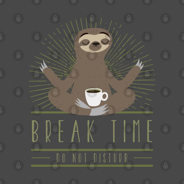 break time sloth by MissCactusArt