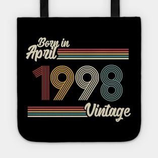 Vintage Born In April 1998 Tote