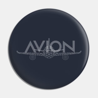 Avion Aircraft Geometric Shape Design Pin