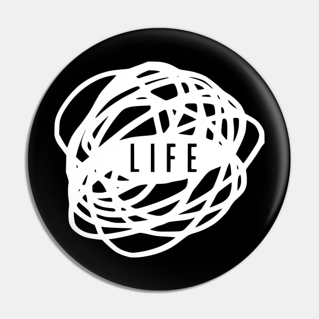 Life is a Mess Pin by prettyinpunk